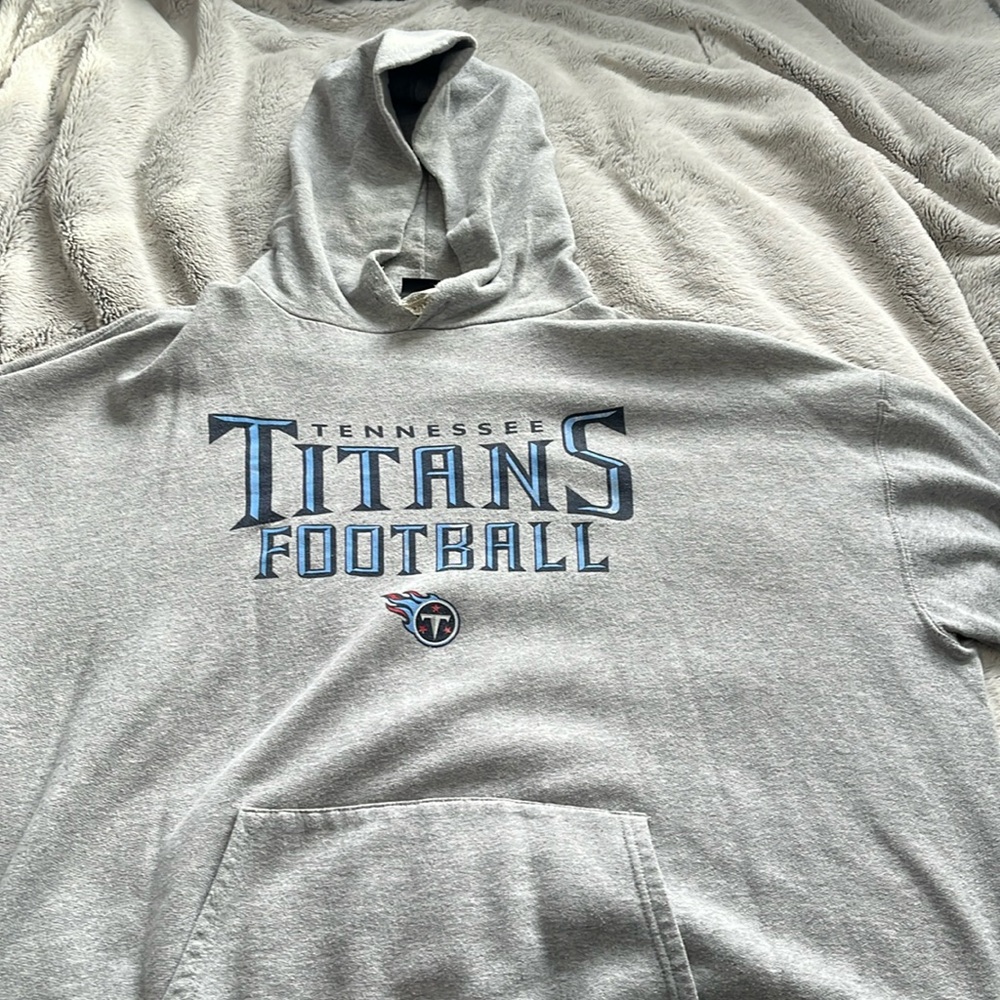 NFL Team Apparel Tennessee Titans XXL Grey Hoodie